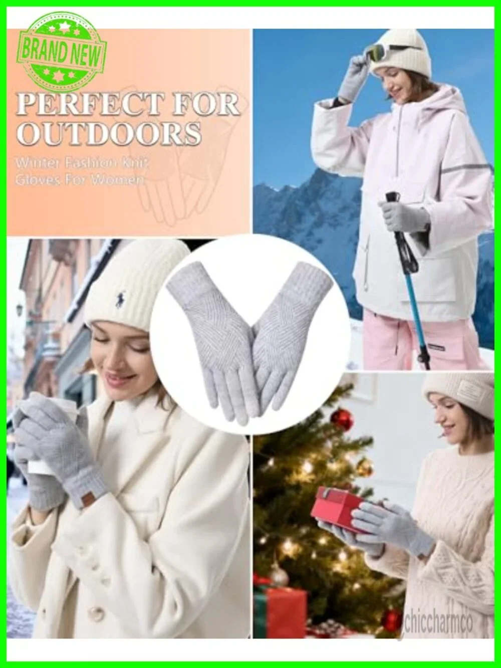 3 Pairs Thermal Winter Gloves Touch Screen for Cold Weather Driving Hiking